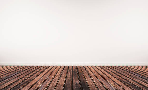 istock Wooden floor and white wall 538811928
