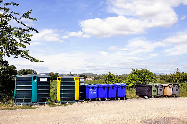 istock Recycling bin for bottles and jars, plastic and paper 538814327