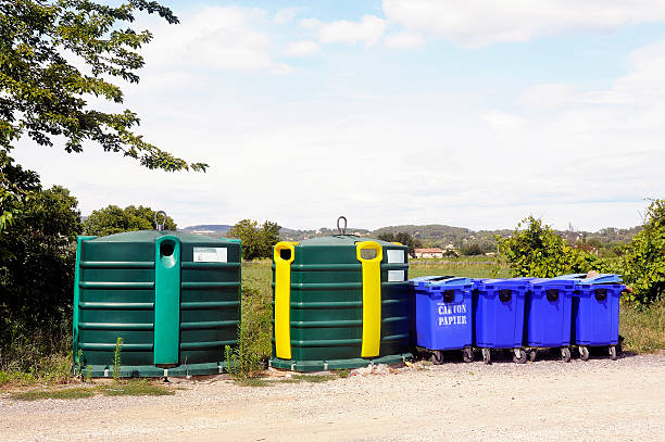istock Recycling bin for bottles and jars, plastic and paper 538815413