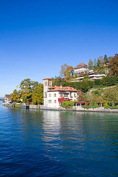 トゥーン湖 - berne switzerland thun jungfrau ストックフォトと画像