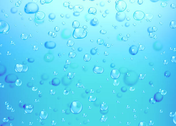 istock Water bubbles. Abstract bubbles on Blue water background 538827661