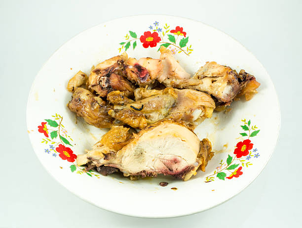 istock Slices of roasted chicken on plate 538827695