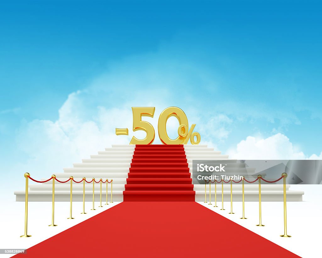 fifty percent discount perfect for advertising models. save in days of sales 2015 Stock Photo