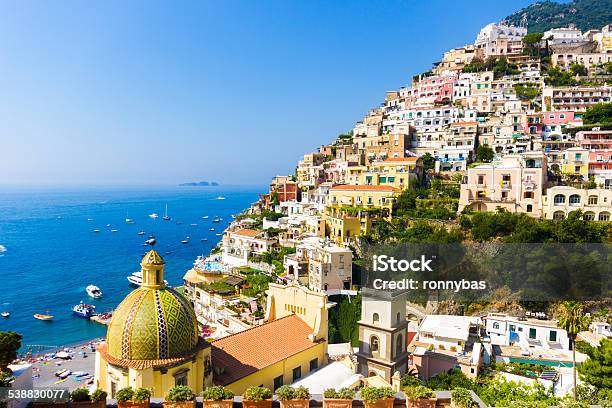 Positano Famous And Beautiful Town On The Amalfi Coast Stock Photo - Download Image Now