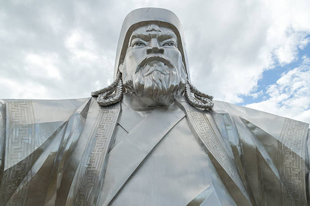 Monument to Genghis Khan in the Mongolian steppe near Ulaanbaatar.