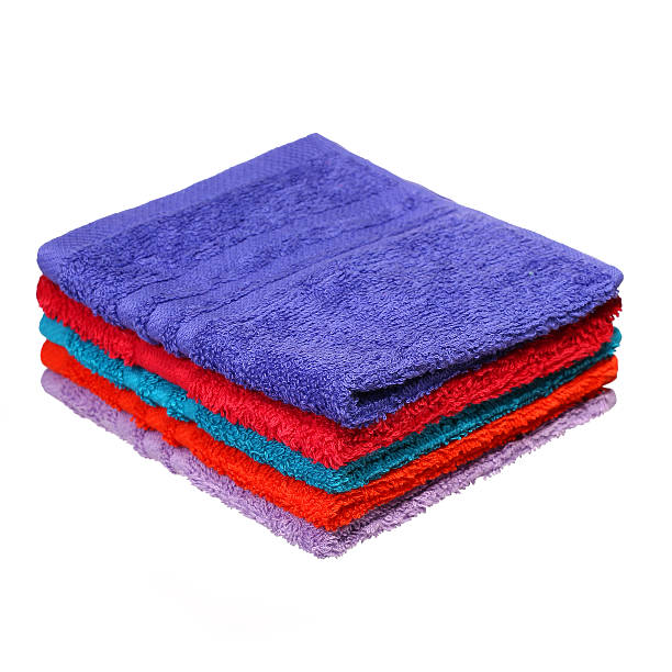 istock Bathroom Towels isolated on white 538854019