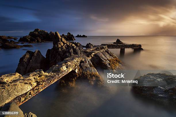 Stormy Sky In Donegal Stock Photo - Download Image Now - 2015, Beach, Boulder - Rock