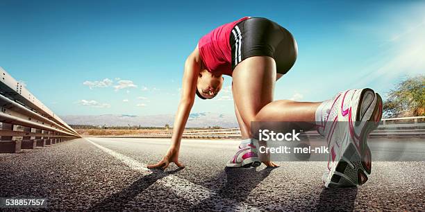 Sport Runner Stock Photo - Download Image Now - Running, Marathon, Rear View