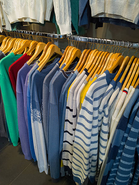 istock Shirts in the supermarket. 538857875