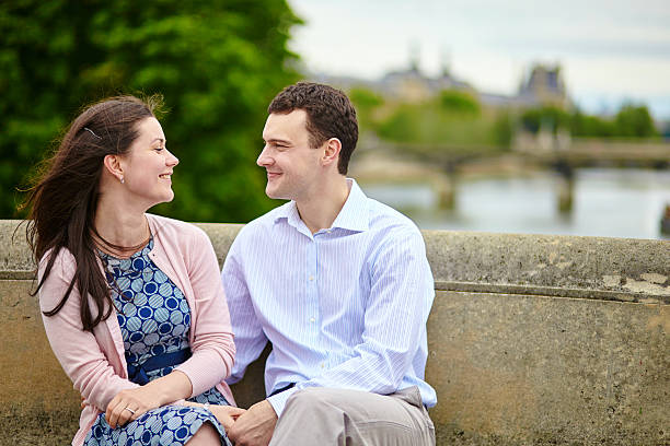 istock Couple in Paris on a bridge 538858861
