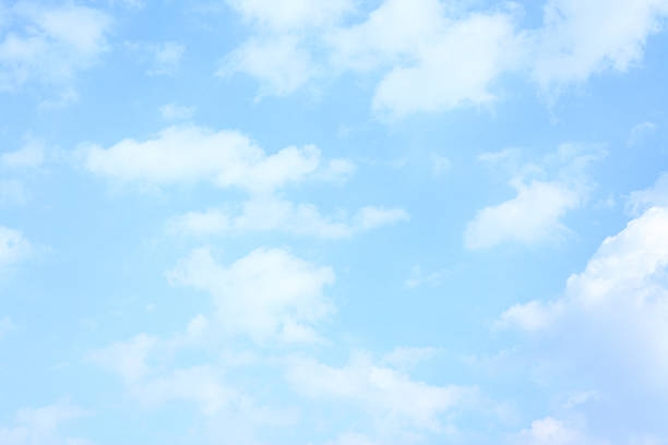 Light blue spring sky stock photo