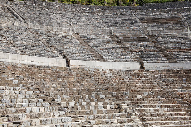 에페수스 - ephesus amphitheater circle ellipse 뉴스 사진 이미지