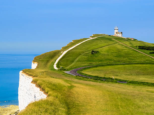 istock Chalk cliffs and Belle Tout lighthouse, Eastbourne 538861678