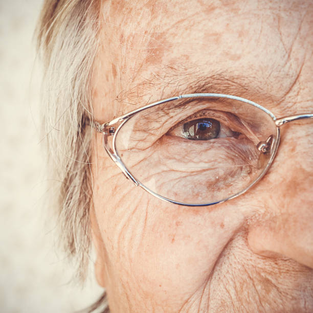 istock Close-up of old woman's eye 538861952