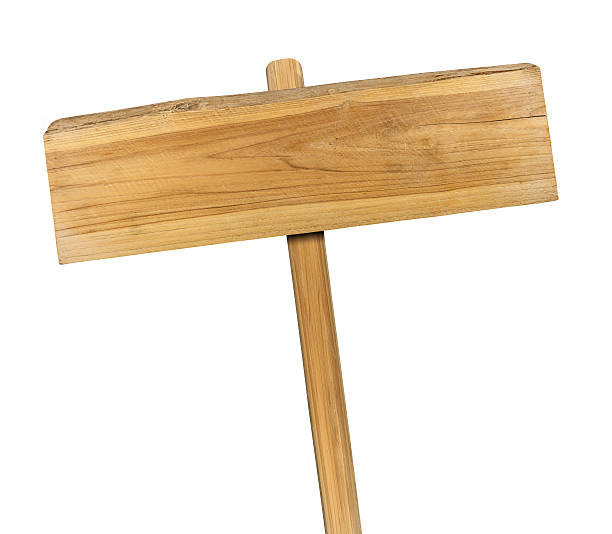 istock Wooden sign isolated on white. 538864506