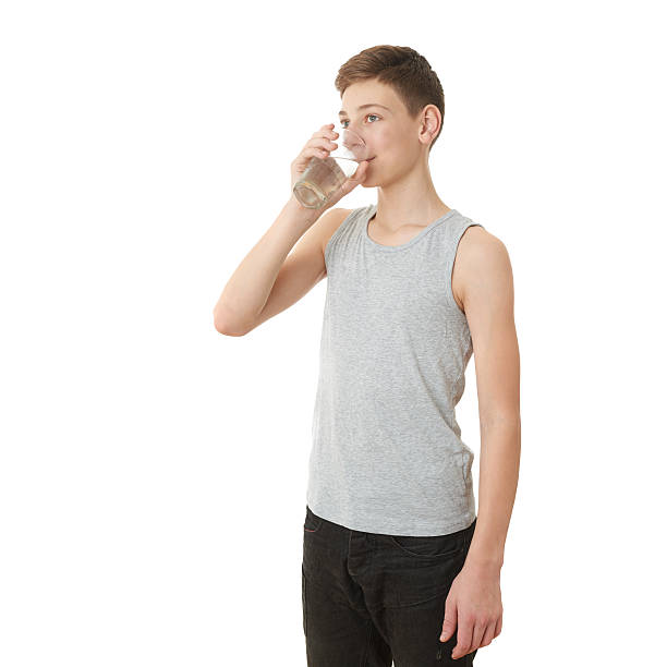 istock Cute teenager boy over white isolated background 538867458