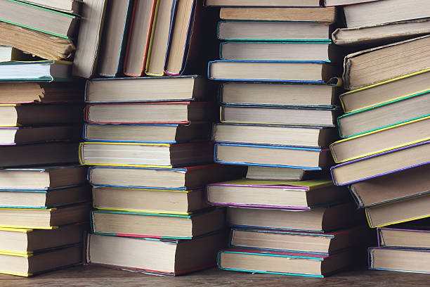 istock Background from books. Books on the shelf. 538867556
