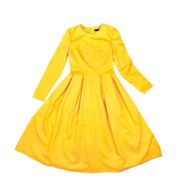 istock Bright beautiful classic elegant yellow dress 538869412