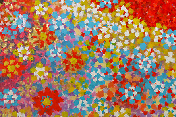 istock Colorful flower paiting background 538870602