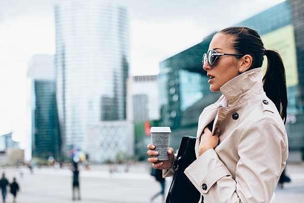 istock Businesswoman drinking coffee 538872492