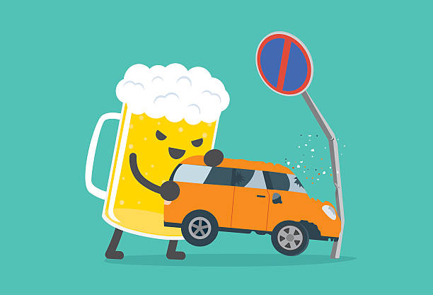 illustrations, cliparts, dessins animés et icônes de ivre et en faire accident de voiture. - reckless driving