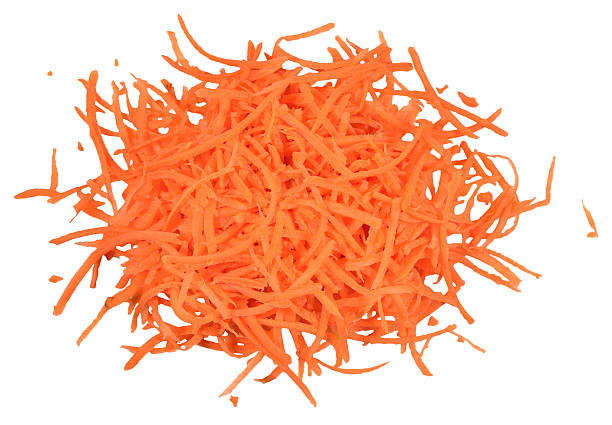 istock Heap of chopped carrot on a white 538875789