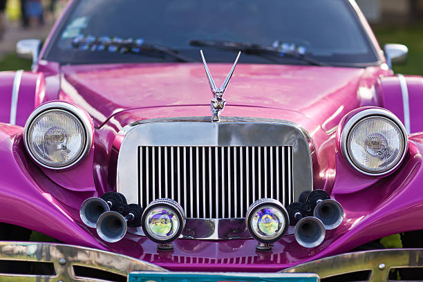 Close-up  front of the  car Limousine Excalibur Phantom stock photo