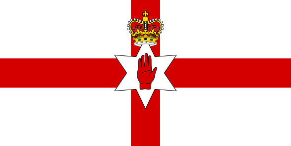 Northern Ireland flat  flag