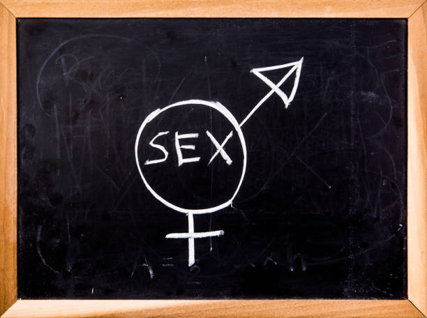 sex symbol on black board