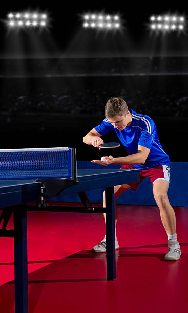 istock Table tennis player at sports hall 538878633