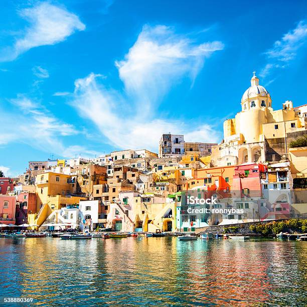 Procida Colorful Island In The Mediterranean Sea Coast Naples Italy Stock Photo - Download Image Now