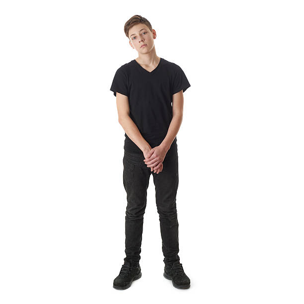 istock Cute teenager boy over white isolated background 538881020