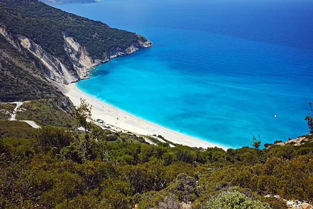 istock Panoramic view of Myrtos Beach, Kefalonia, Greece 538881566