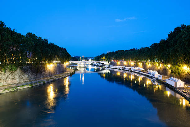 istock The Tiber river by night in Rome 538882472