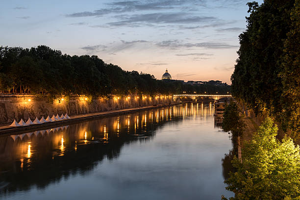 istock The Tiber river by night in Rome 538882562
