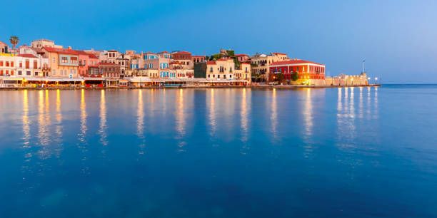 istock Panorama old harbour, Chania, Crete, Greece 538884236