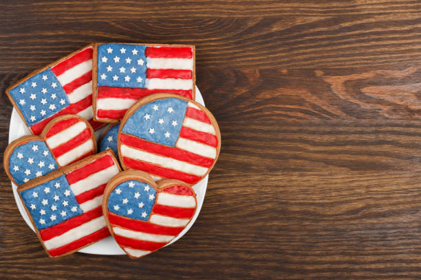 istock Cookies with American patriotic colors 538885048