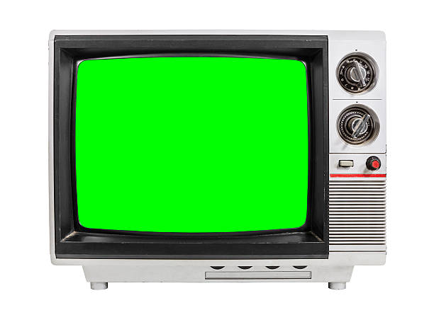 istock Old Television Isolated with Chroma Green Screen 538887740