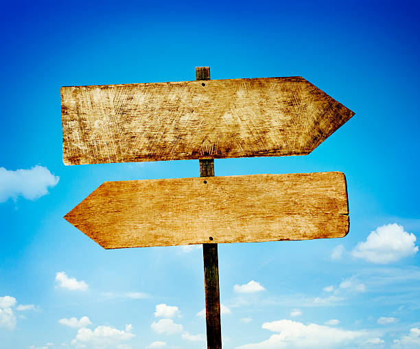 istock Wood Labels With Sky Guidance Signpost Concept 538889660