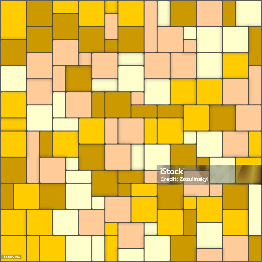 Vector Geometric Pattern With Color Rectangle Shapes Stock Illustration ...