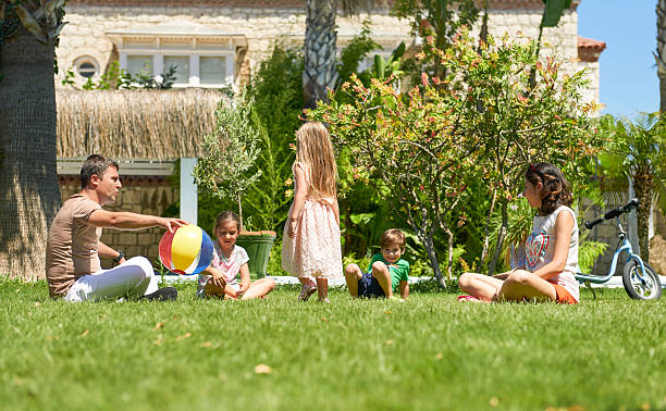 istock Family having fun in garden 538893122
