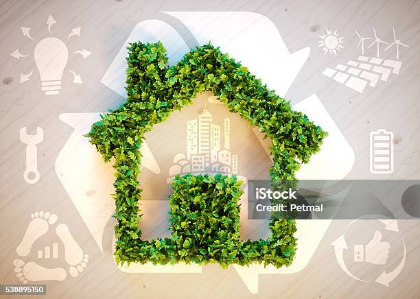 Sustainable Living Stock Photo - Download Image Now - House, Environmental Conservation, Residential Building