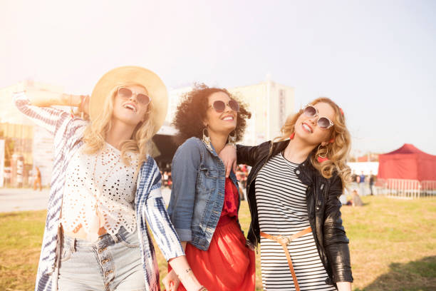 istock Three young and fashionable girls 538897228