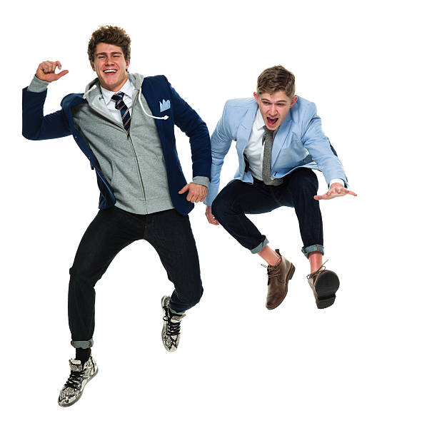 istock Happy friends jumping together 538899782