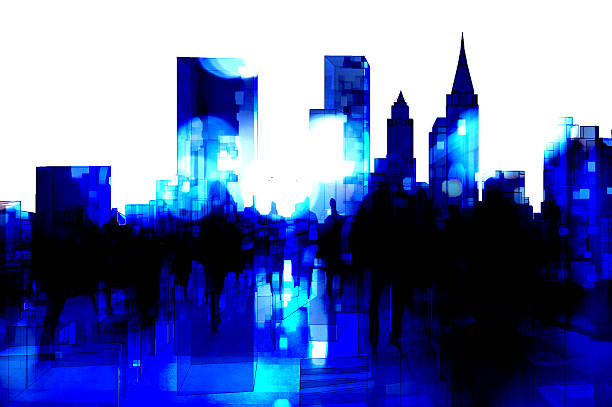 istock The city inside the city, people walking 538902159