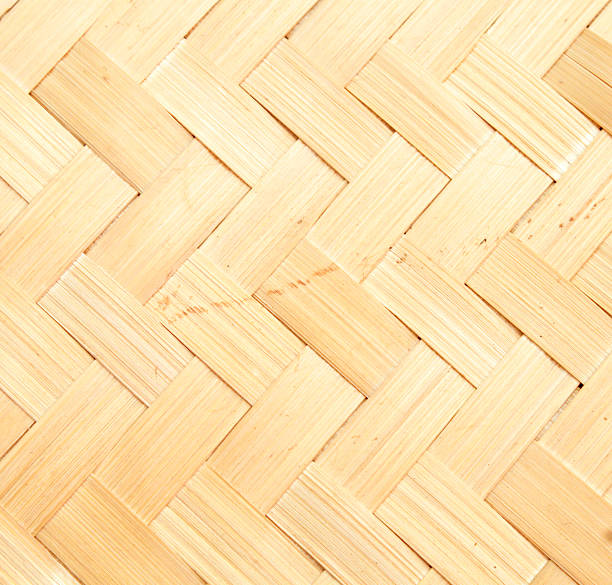 woven bamboo close up woven bamboo pattern interlace format stock pictures, royalty-free photos & images