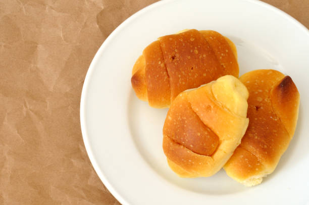 istock Croissants for breakfast, close up from above 538903858