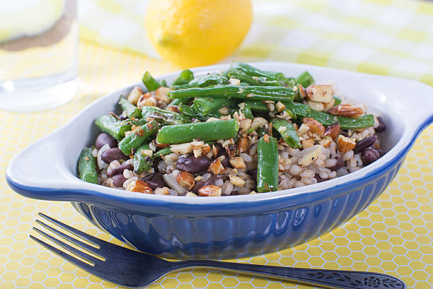 istock Black Bean and Barley veggie bowl 538904365