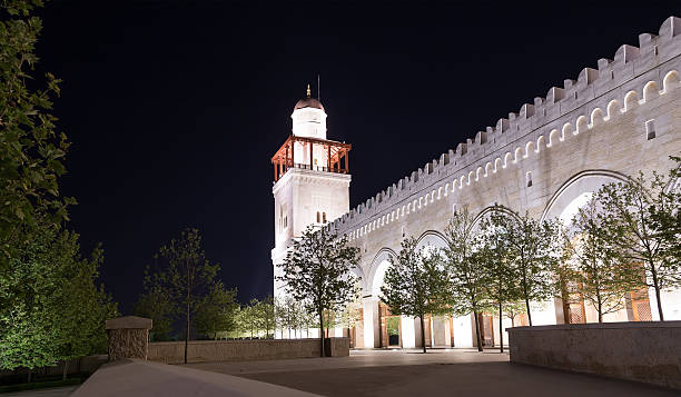 istock King Hussein Bin Talal mosque in Amman (at night), Jordan 538904461