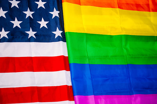 istock USA and LGBT flag 538904846